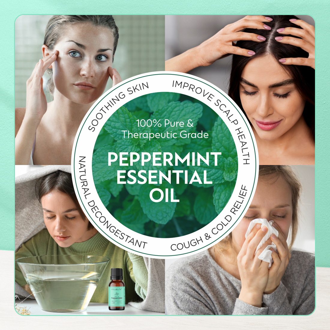 100% Natural Peppermint Essential Oil 10ml