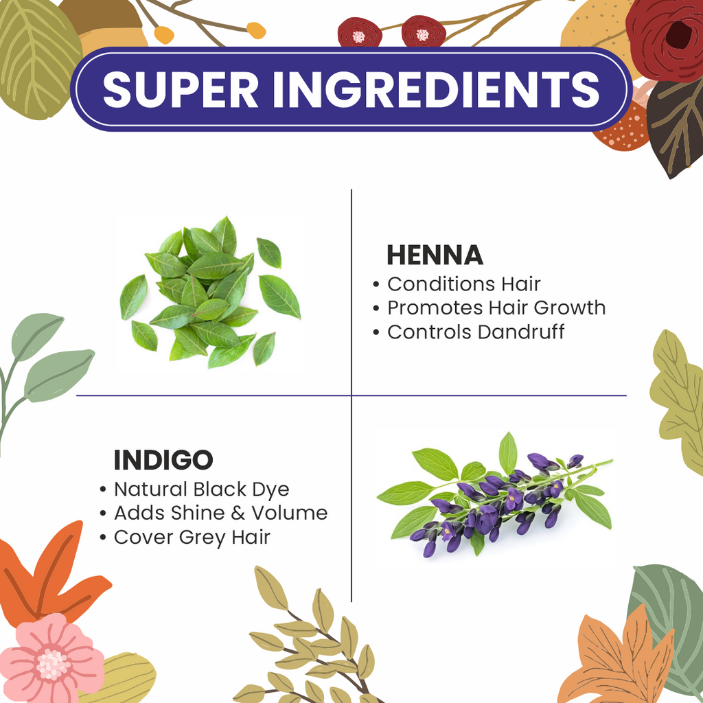 100% Organic Henna Indigo Powder 100gm