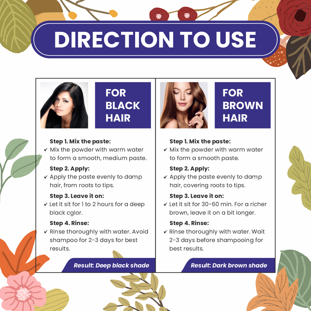 100% Organic Henna Indigo Powder 100gm