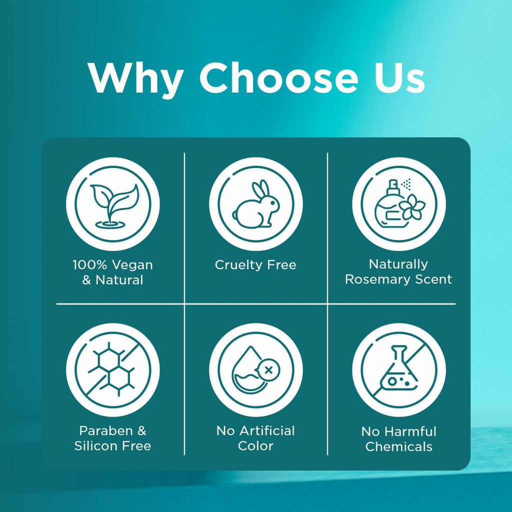 PEARLIX BE NATURAL Rosemary & Rice Water Hair Spray | Strengthening Mist with Natural Shine | Non-Sticky, Fast Absorbing Leave-In Spray for Scalp & Hair | For Men & Women 200ML