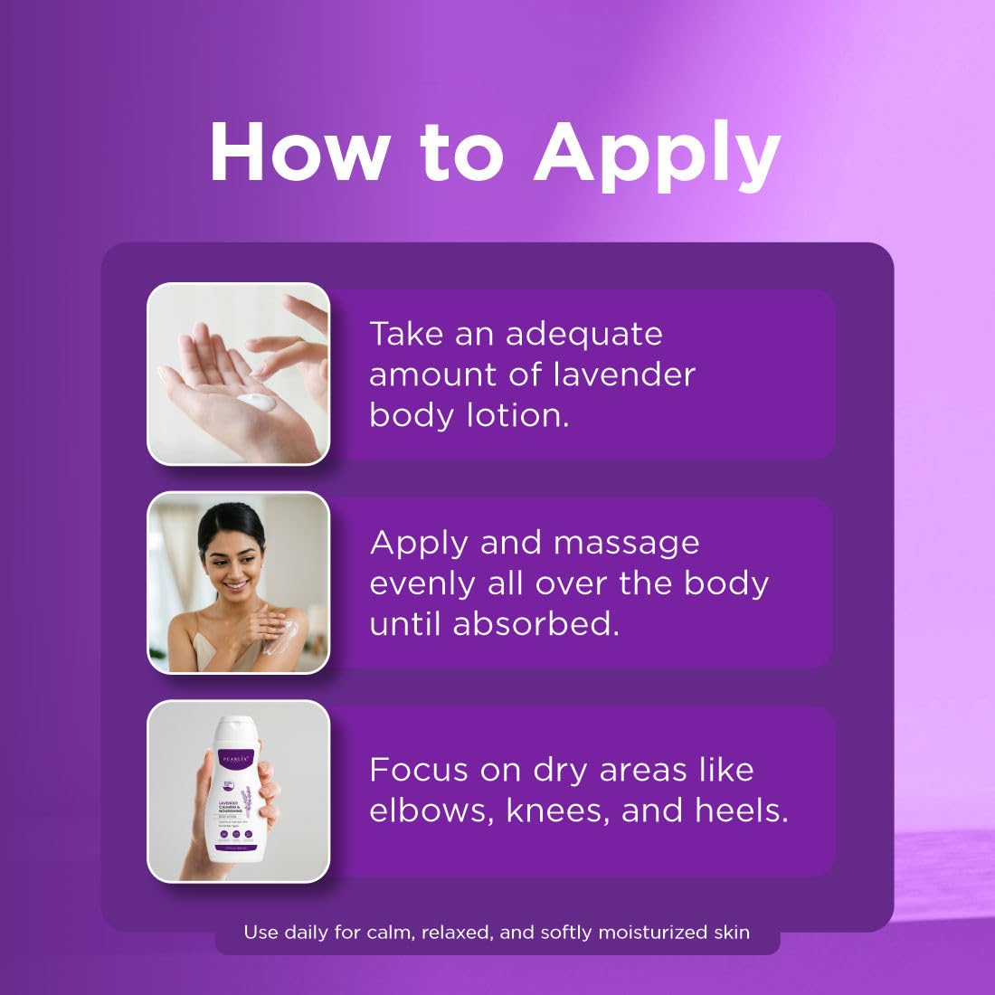 PEARLIX BE NATURAL Lavender Softening Body Lotion | Moisturizing, Nourishing, Hydrating Lotion For All Skin Types | No Parabens, No Sulphates I Lightweight, Non-Greasy Formula 200ml