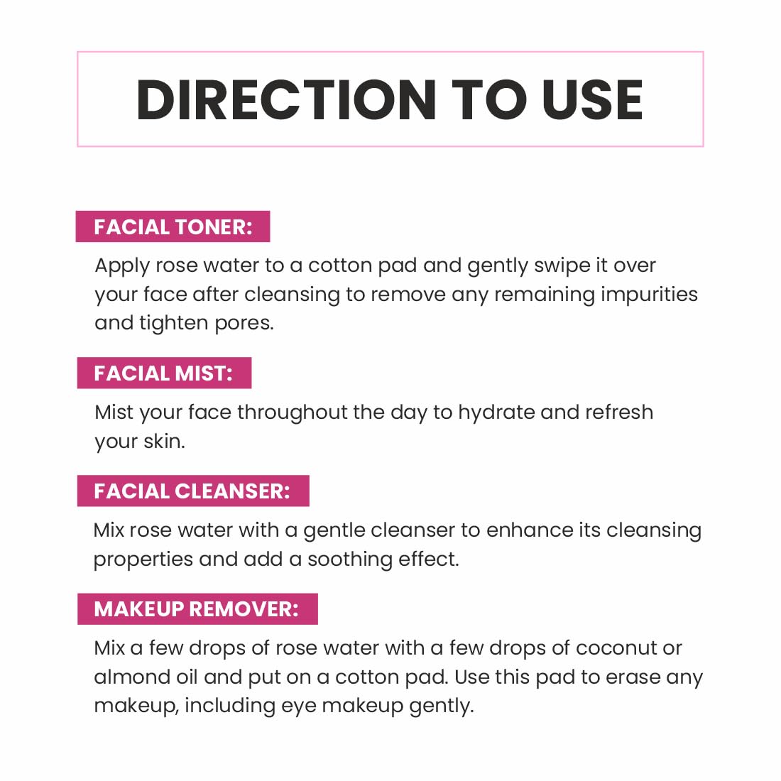 Pearlix® 100% Natural Rose Water Herbal Skin Toner| Keeps skin scented and moisturized| Maintain skin's pH balance| Prevents acne| Suitable for All Skin Types (100ml Pack of 1)