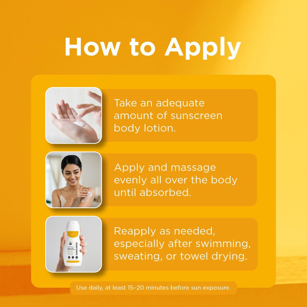 PEARLIX BE NATURAL Sunscreen Body Lotion For All Skin Type with SPF 50 PA++++ - Broad Spectrum UVA & UVB Protection, No White Cast, Enriched with Carrot Seed & Raspberry - Body Sunscreen Lotion 200ml