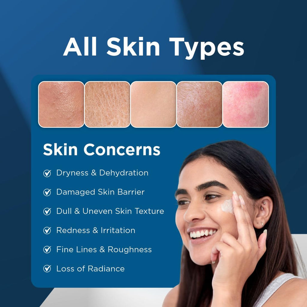 PEARLIX BE NATURAL Niacinamide & Hyaluronic Acid Face Moisturizer Cream for Plumping and Hydrating Skin | Anti-Aging Face Moisturizer for Dry Skin | Non-Greasy & Oil Free Cream | 100g