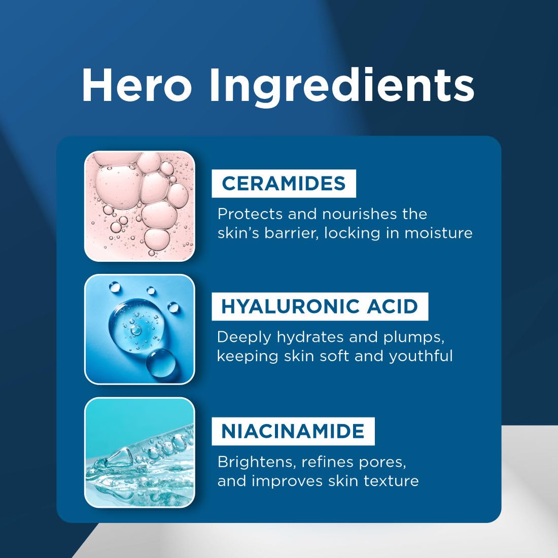 PEARLIX BE NATURAL Niacinamide & Hyaluronic Acid Face Moisturizer Cream for Plumping and Hydrating Skin | Anti-Aging Face Moisturizer for Dry Skin | Non-Greasy & Oil Free Cream | 100g