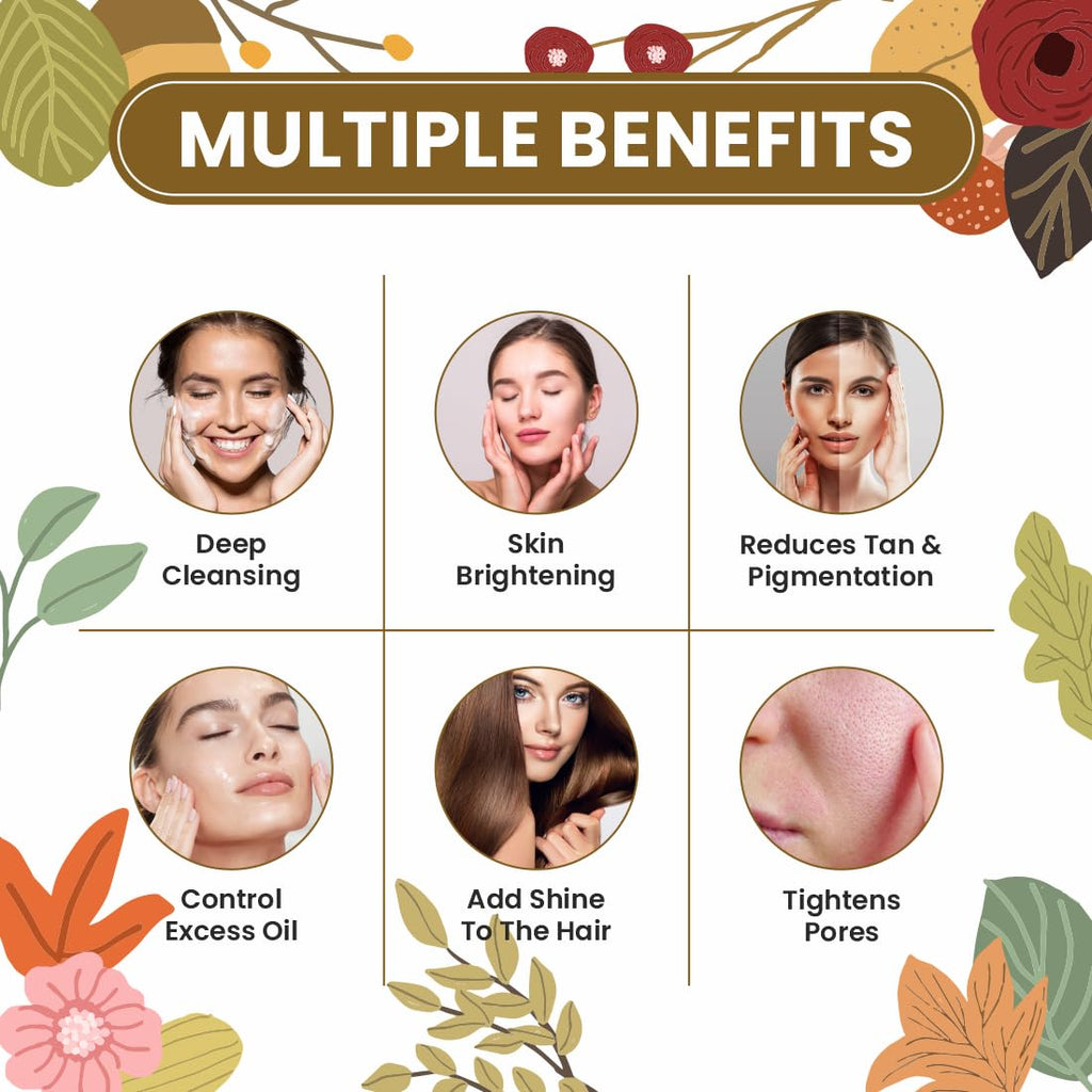 Pearlix® 100% Pure Organic Multani Mitti Powder for Hair & Skin | Deep Cleansing | Skin Brightening | Glowing-Soft Skin | Reduce Tan | Hair & Sclap | Face Pack For Control Excess Oil (200 g Pack of 2, Multani Mitti)