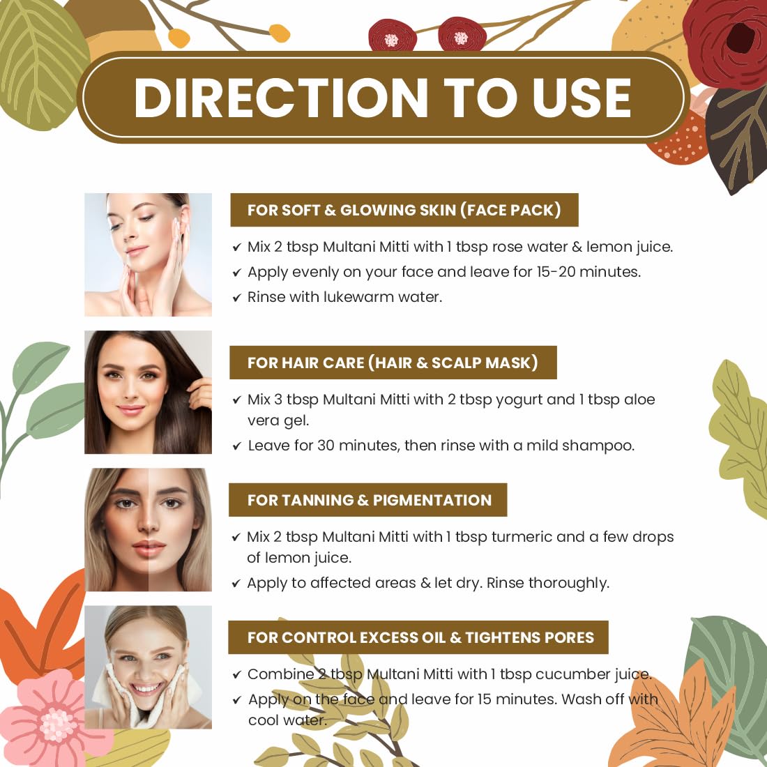 Pearlix® 100% Pure Organic Multani Mitti Powder for Hair & Skin | Deep Cleansing | Skin Brightening | Glowing-Soft Skin | Reduce Tan | Hair & Sclap | Face Pack For Control Excess Oil