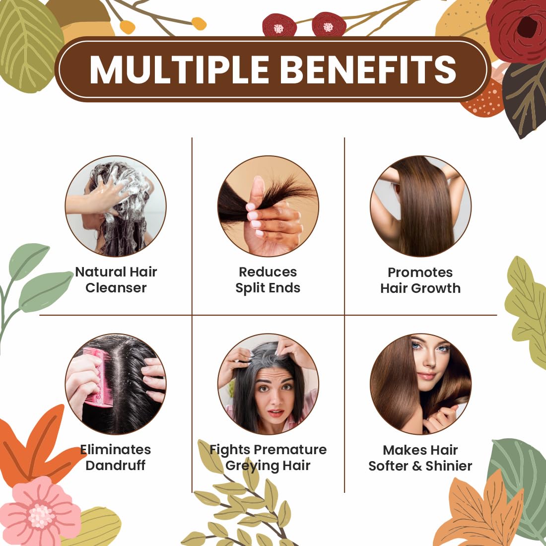 Pearlix® 100% Pure Organic Amla Reetha Shikakai Powder for Hair | Natural Cleanser | Reduce Dandruff | Reduce Split Ends | For Sclap Detox (100 G, Amla, Reetha Shikakai)