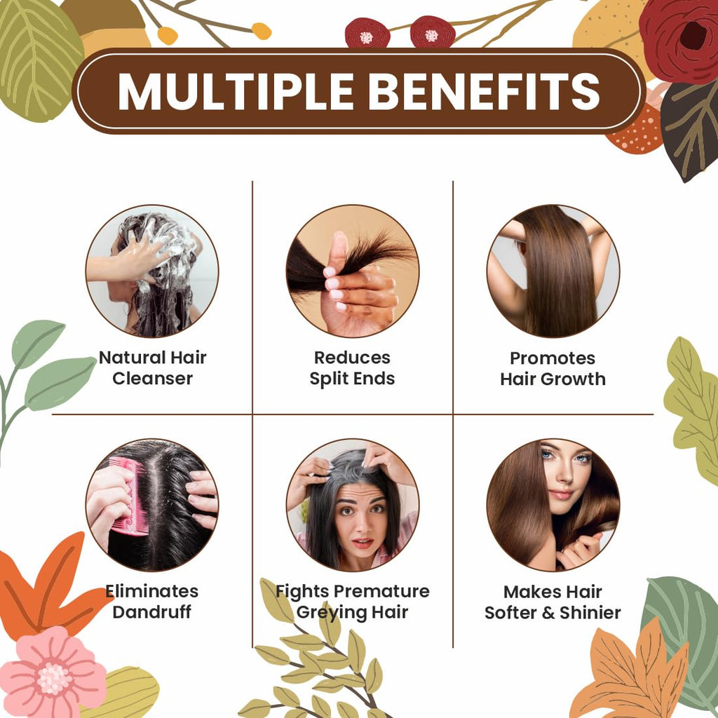 Pearlix® 100% Pure Organic Amla Reetha Shikakai Powder for Hair | Natural Cleanser | Reduce Dandruff | Reduce Split Ends | For Sclap Detox (100 G, Amla, Reetha Shikakai)