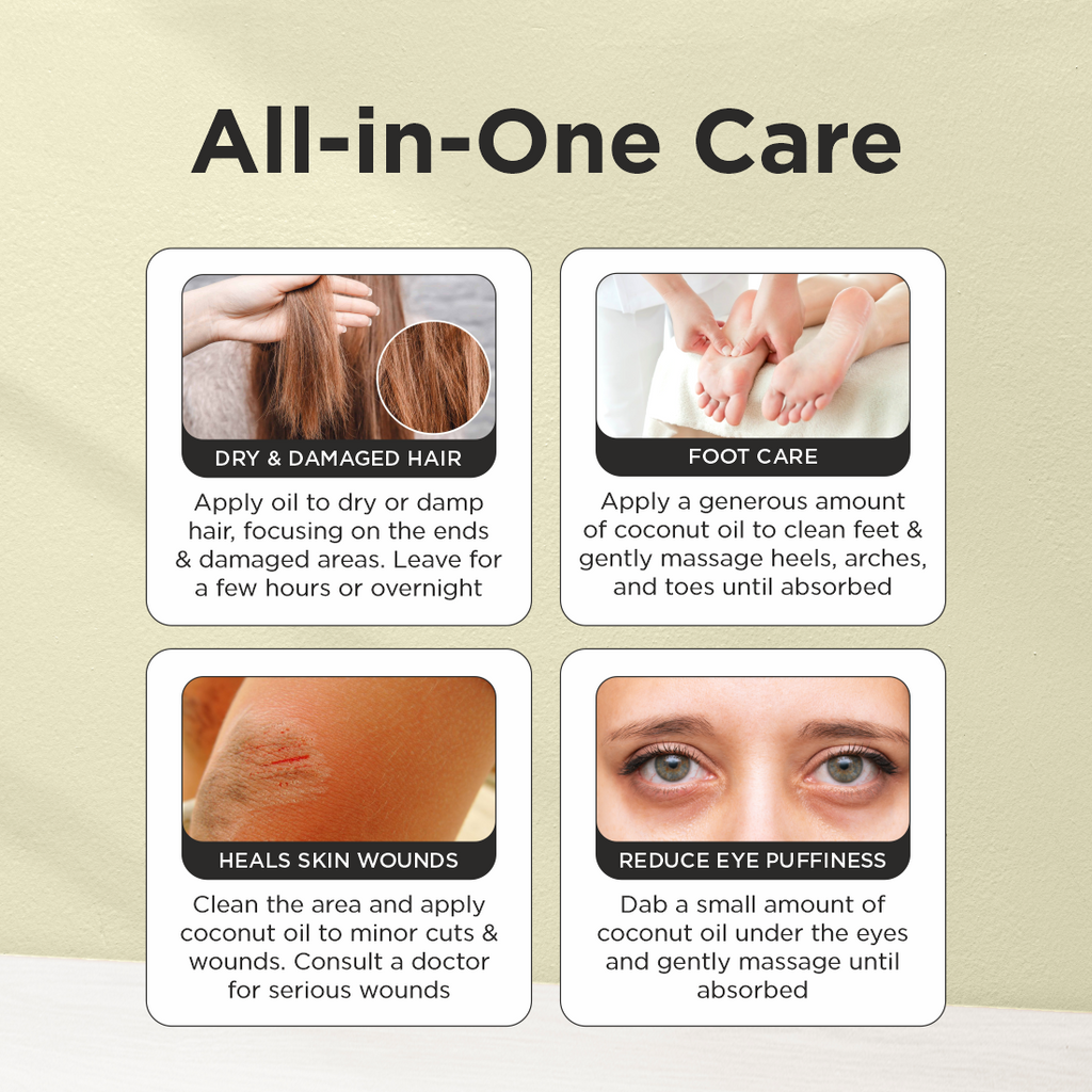 100% Natural Coconut Oil 100ml