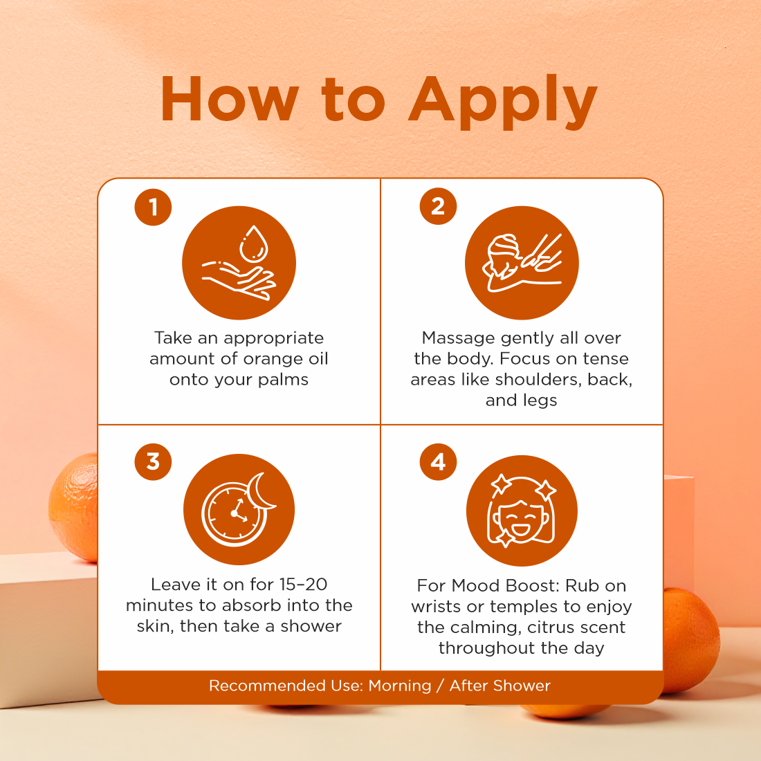 100% Natural Orange Oil For 100ml