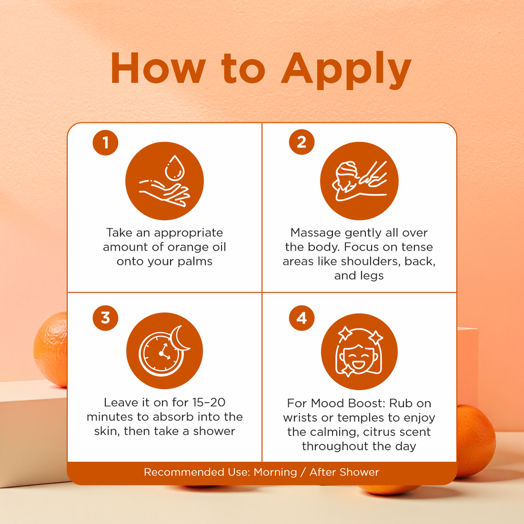 100% Natural Orange Oil For 100ml