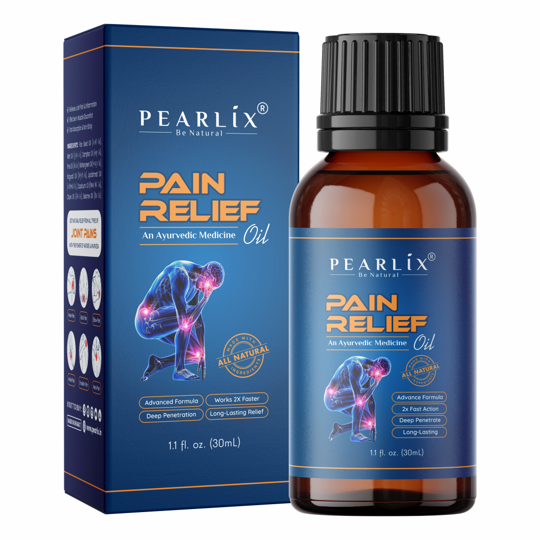 100% Natural Pain Relief Oil 30ml