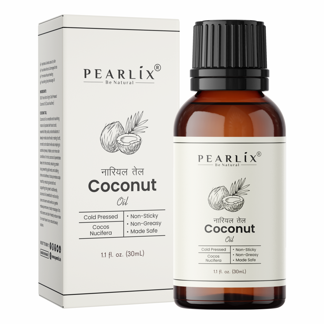 100% Natural Coconut Oil 30ml