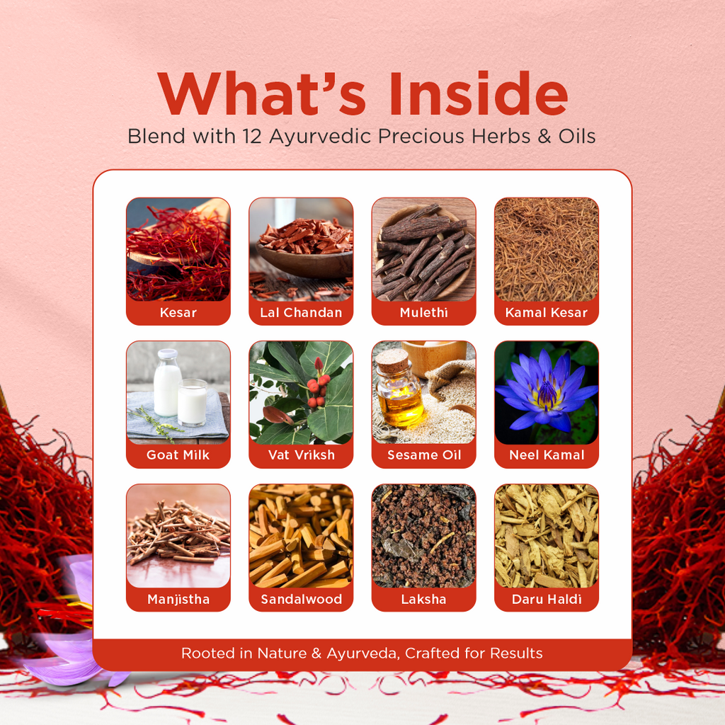 100% Natural Kumkumadi Tailam Oil 10ml