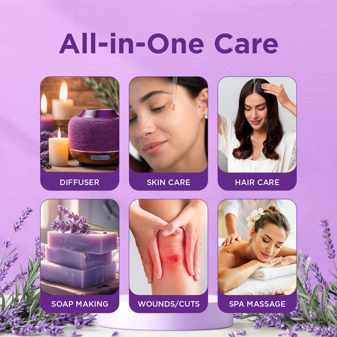 100% Natural Lavender Essential Oil 10ml