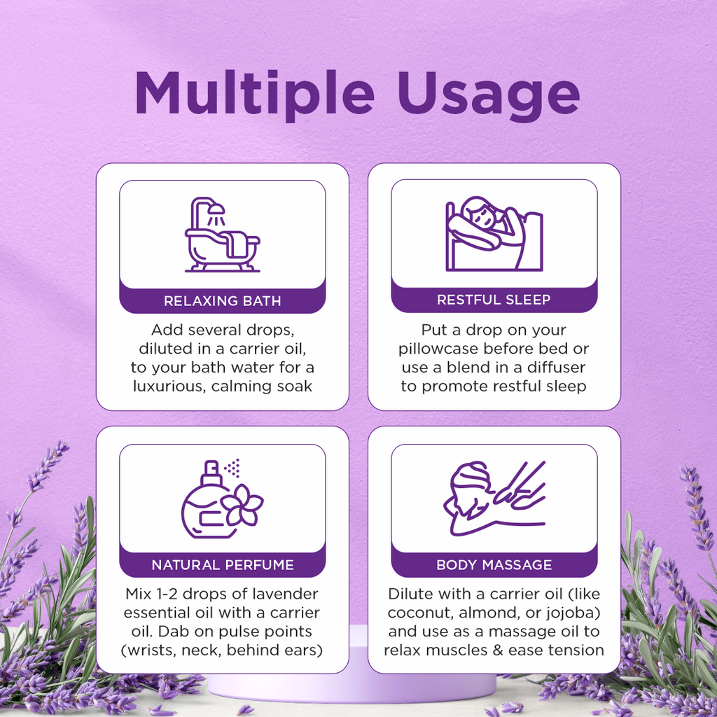 100% Natural Lavender Essential Oil 10ml