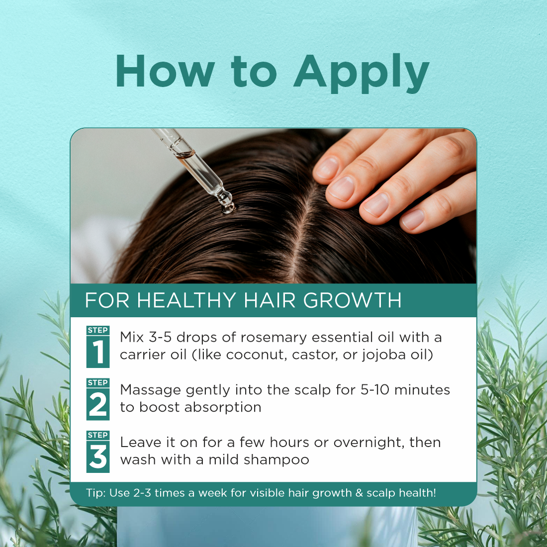 100% Natural Rosemary Essential Oil 10ml