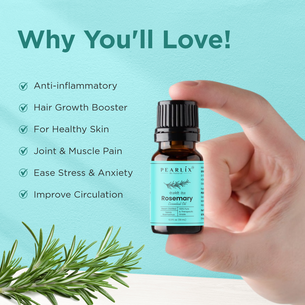 100% Natural Rosemary Essential Oil 10ml