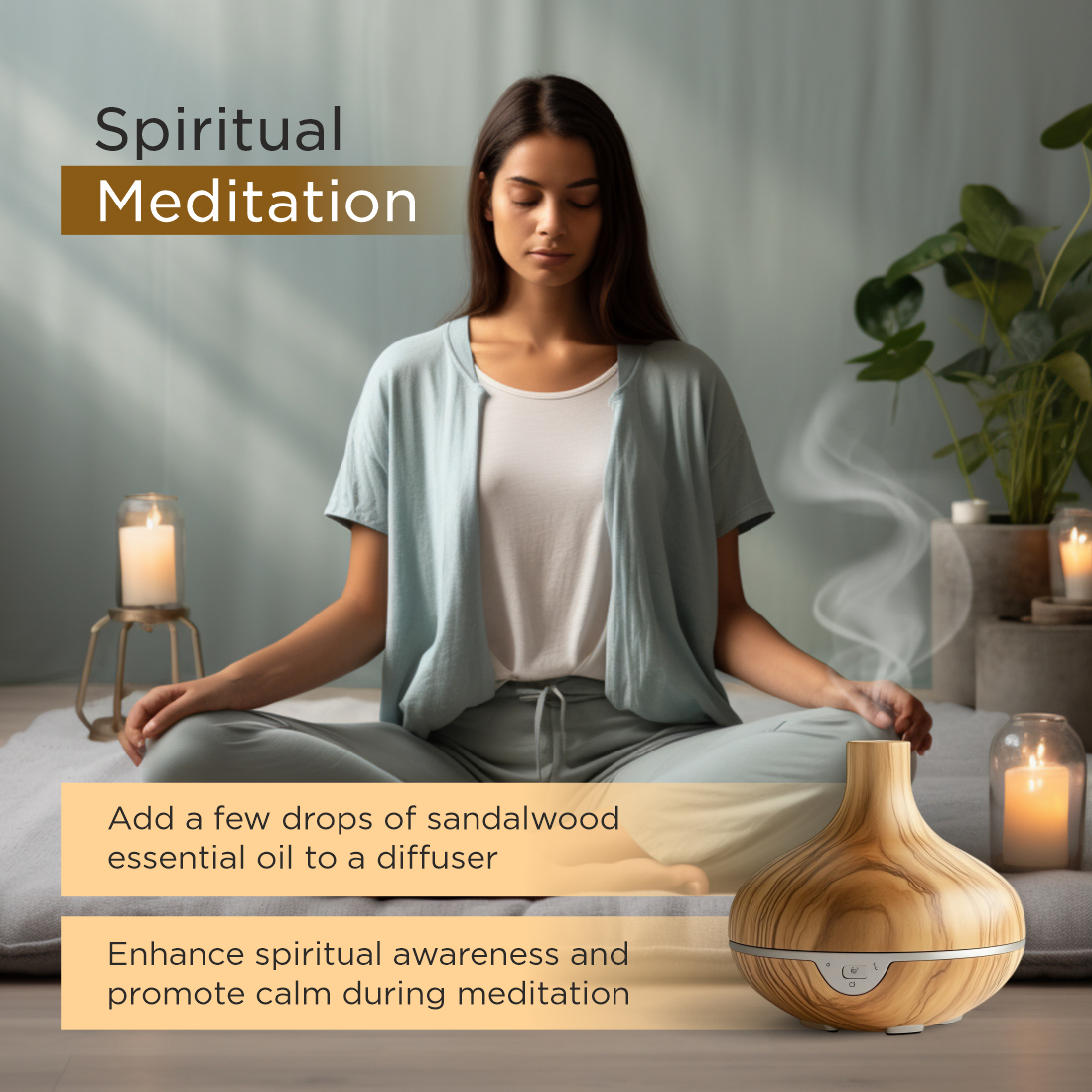 100% Natural Sandalwood Essential Oil 10ml